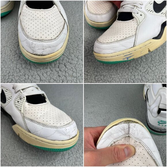 Nike Air Command Force Hyper Jade Men 13 Shoe White Black Pump Sneakers Trainers - Picture 10 of 12